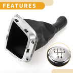 5 Speed Gear Shift Knob with Cover for Volkswagen Polo (2014–2017) Faux Leather