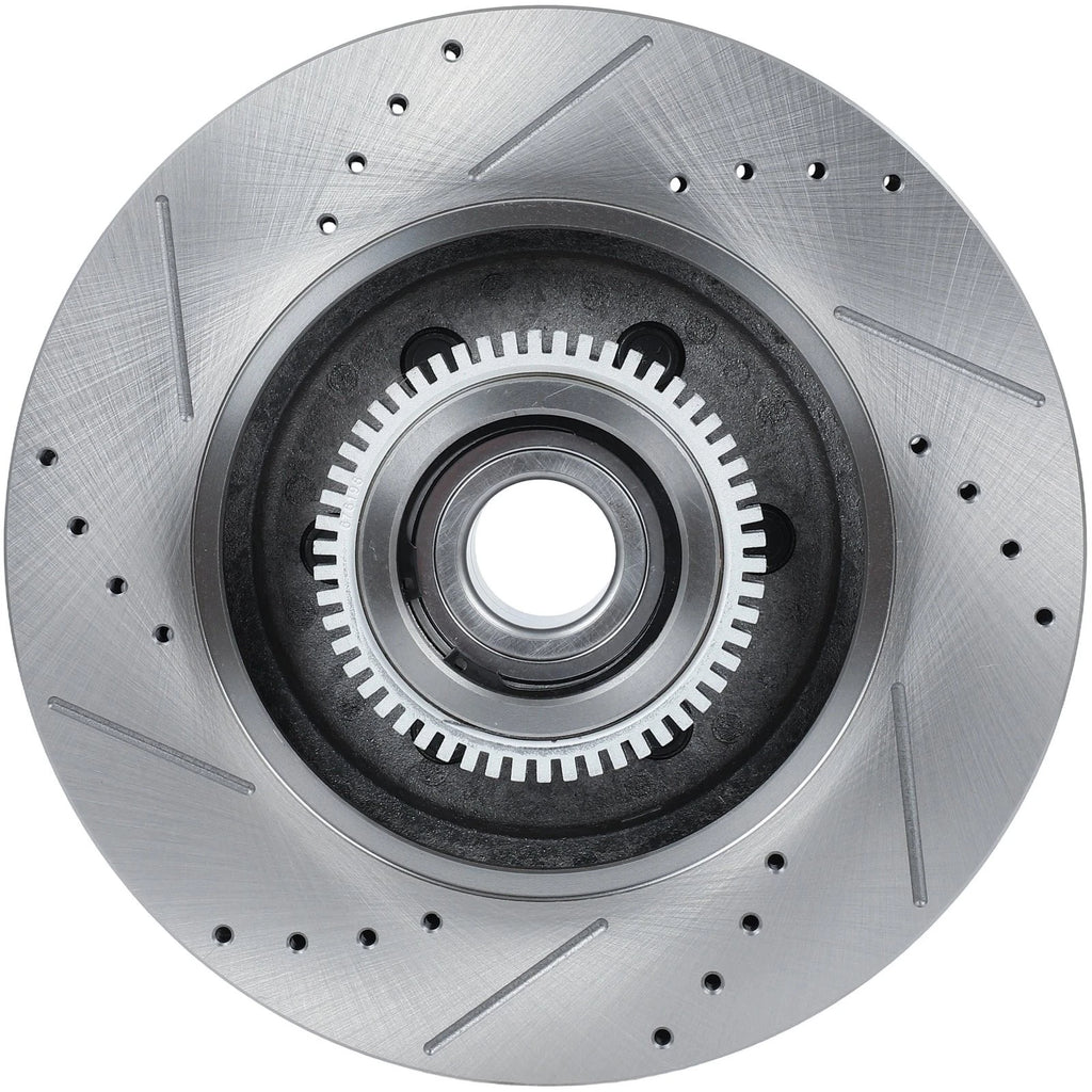 Front Drilled & Slotted Brake Rotors for Ford F-150 (2004–2008) RWD