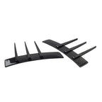 Black Front Rear Side Fender Vents Air Vent Trim for Universal Cars
