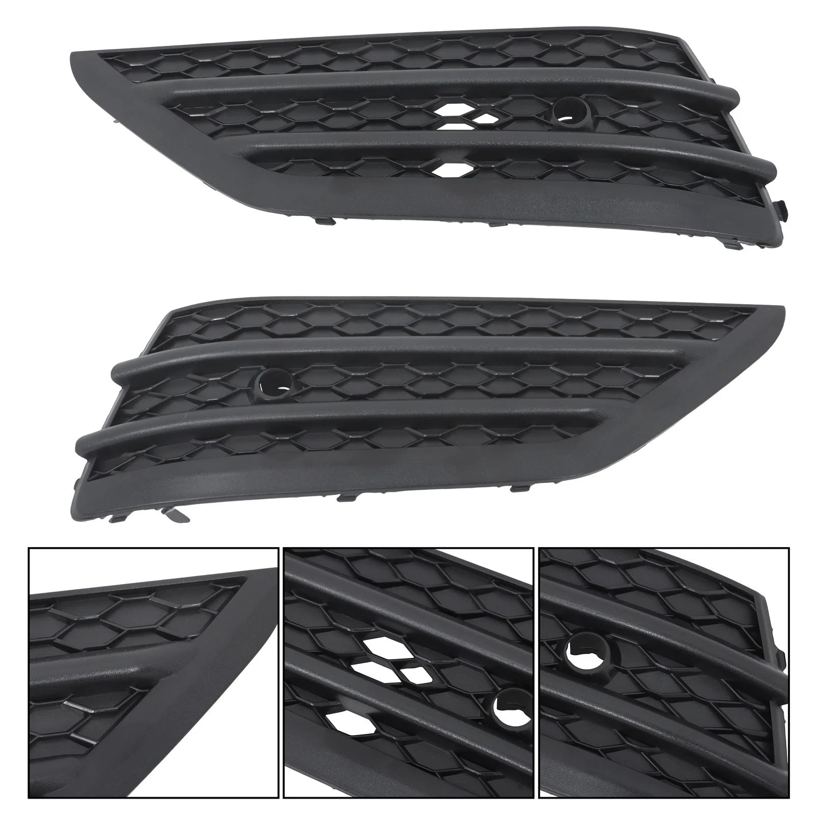 Set of 2 Front Bumper Fog Light Covers for Honda Pilot (2016-2018)