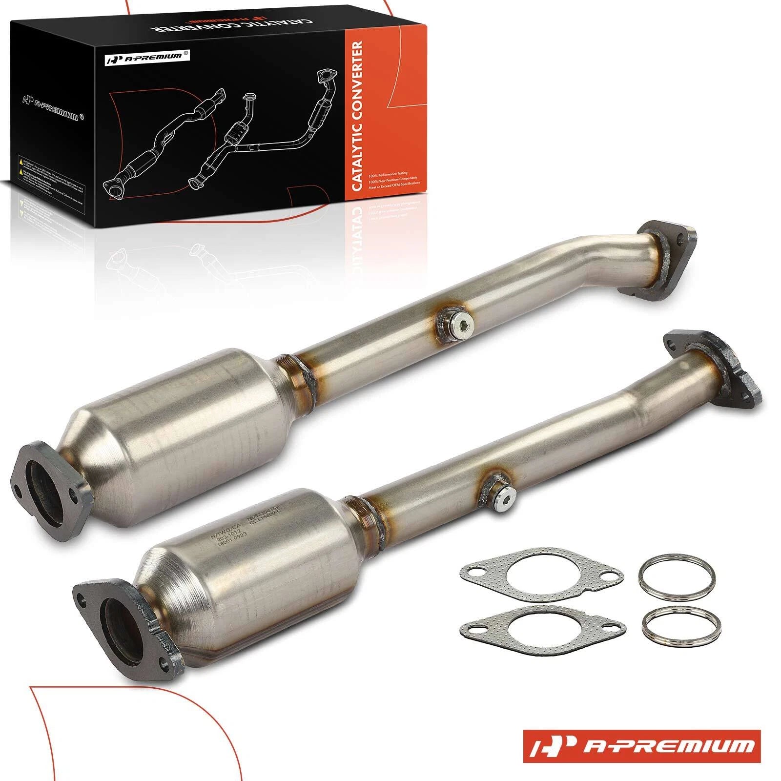2X Rear Catalytic Converter for Nissan Frontier Pathfinder (2005–2019)
