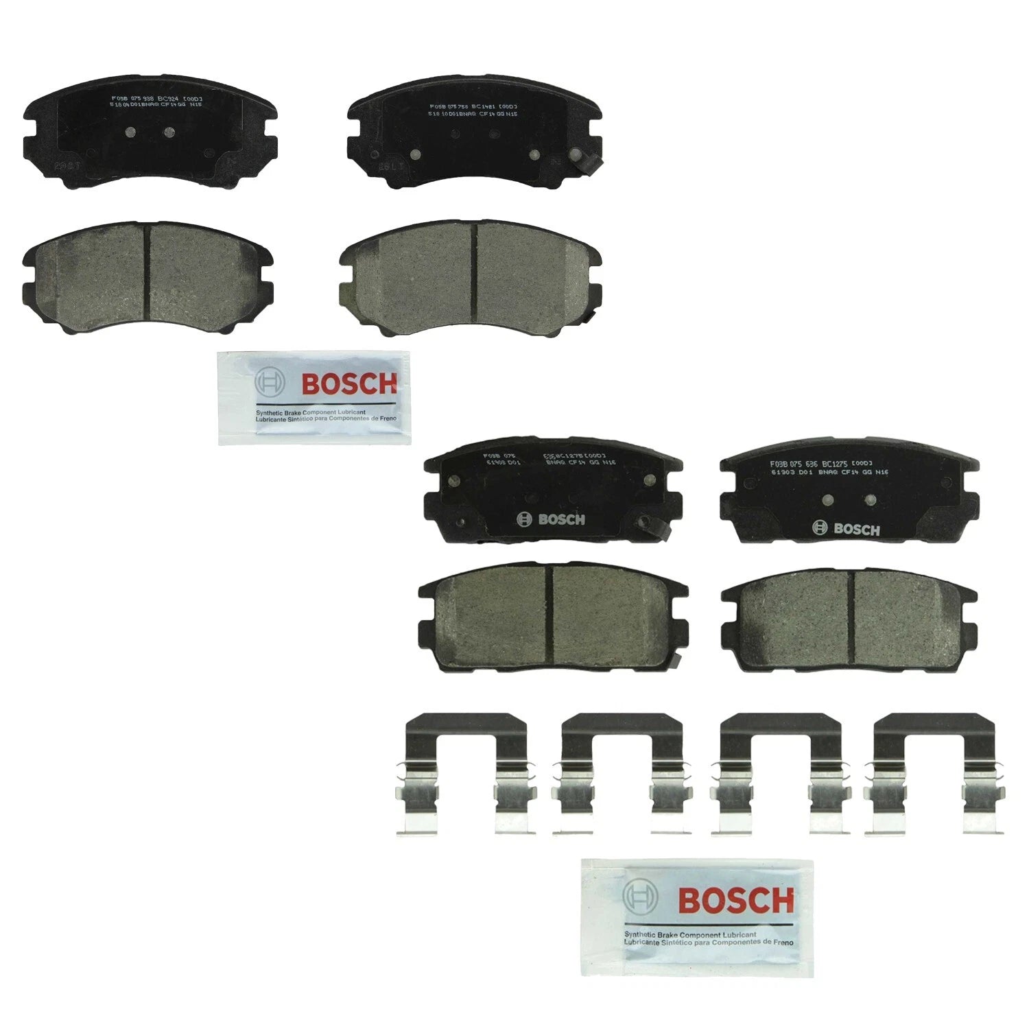 Bosch QuietCast Brake Pads Kit for Chevy Equinox GMC Terrain (2010–2017)