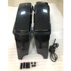 Extended Saddlebags for Harley Road King (1993–2013) - Black 5" Stretched