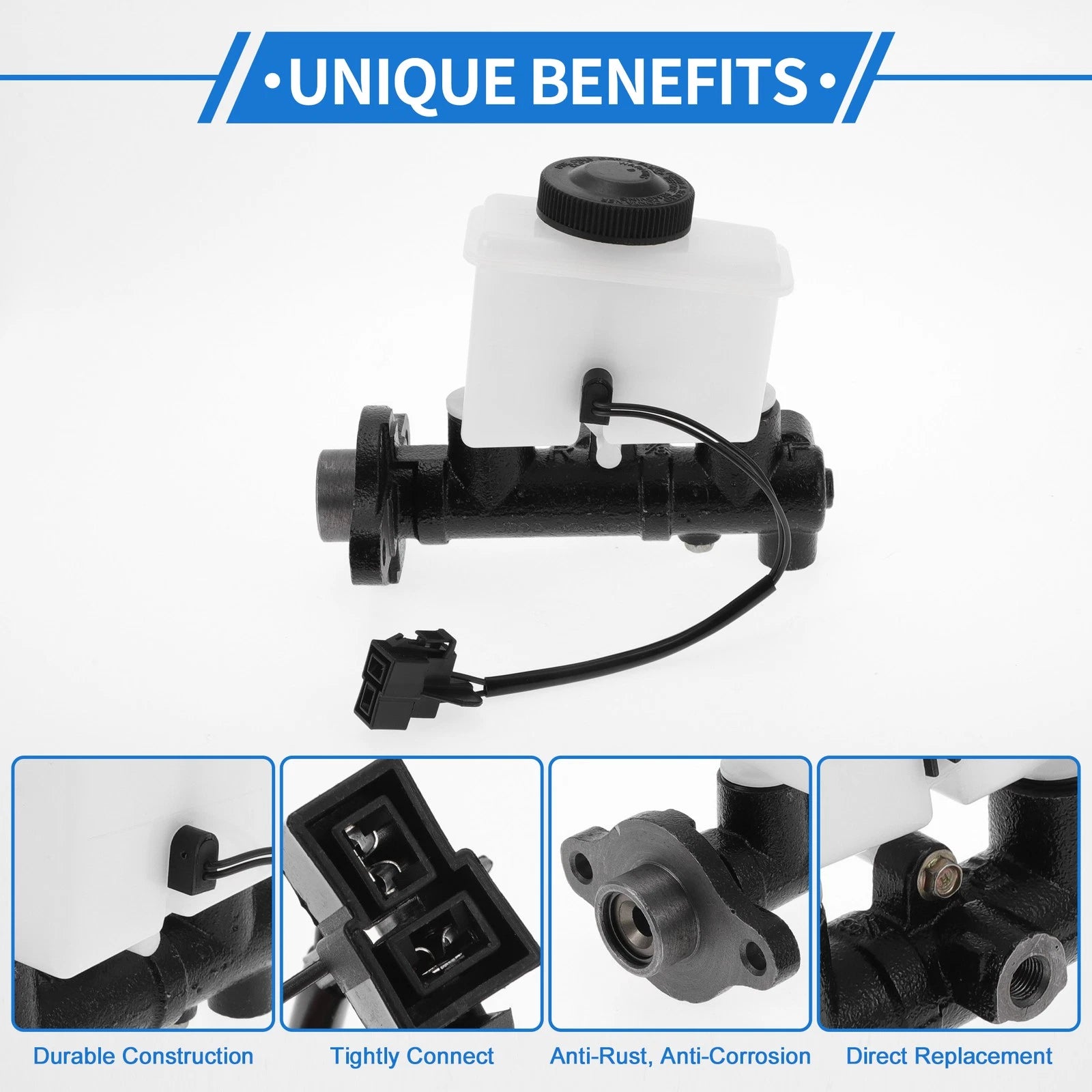 Brake Master Cylinder with Reservoir No. UB3943400 for Mazda B2000 (1986–1990)