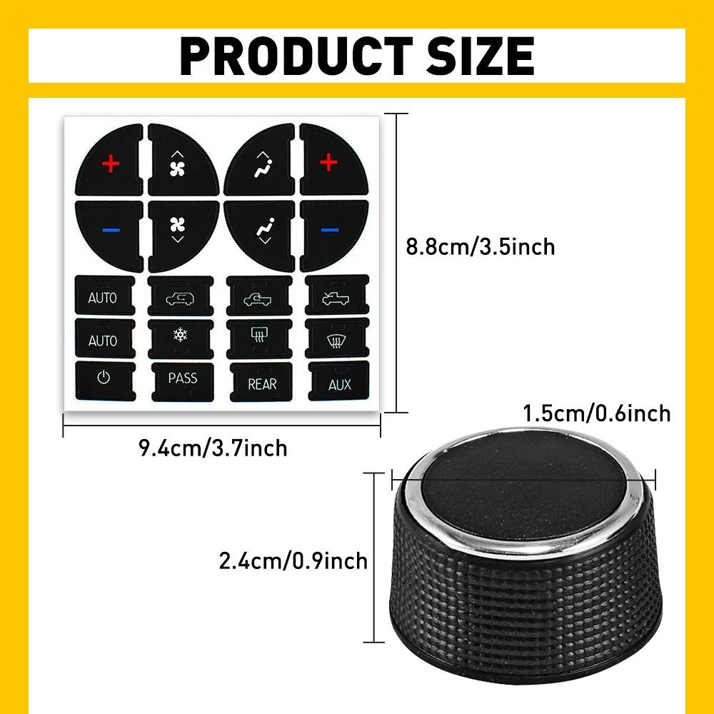 Car Rear Volume Radio Control Knob Button Repair Kit for EJ