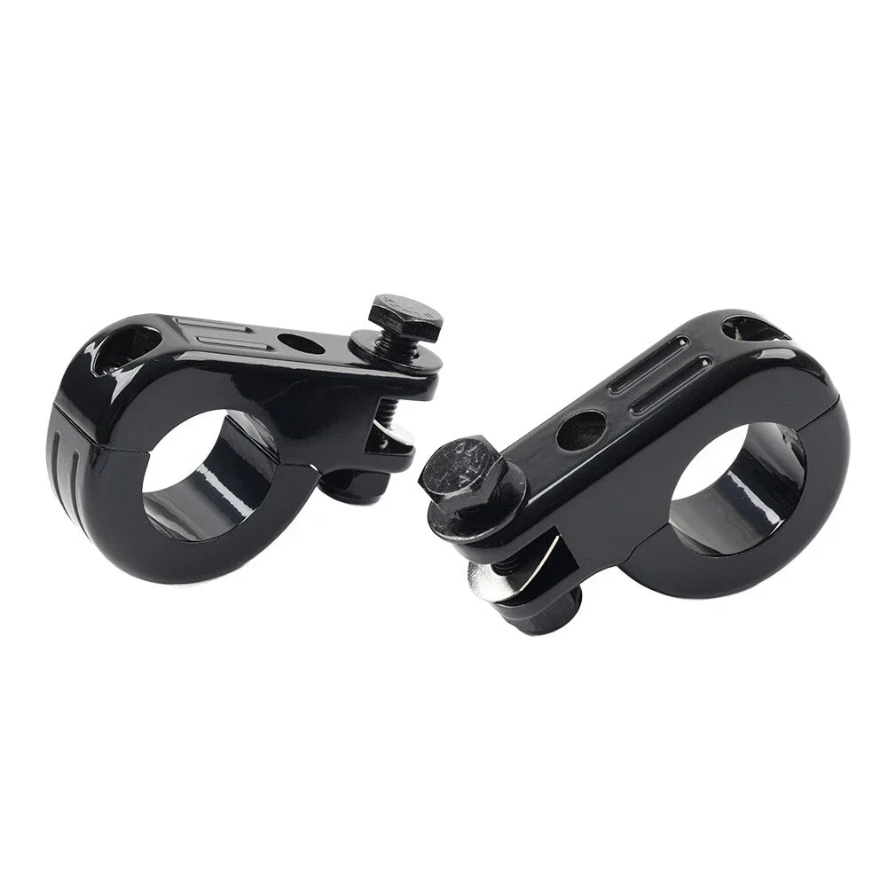 Foot Peg Mount Clamp Bracket for Harley 1.25" Highway Engine Crash Bar