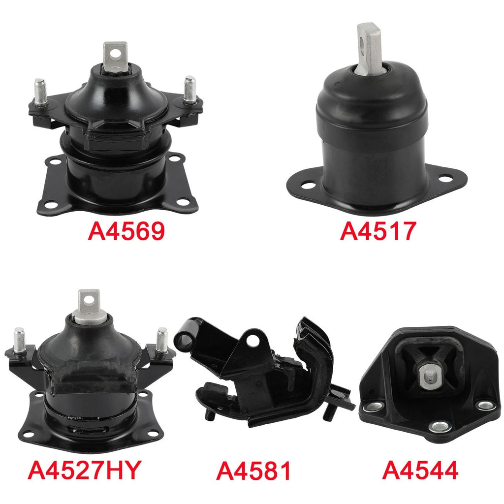 5X Engine Motor Mount for Honda Accord EX (2003–2007) V6 3.0L