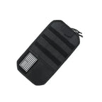 Sun Visor Organizer with Zipper Storage Pouch & Glasses Clip for Car