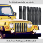 Chrome Vertical Billet Grille Insert for Jeep Wrangler (1997-2006)