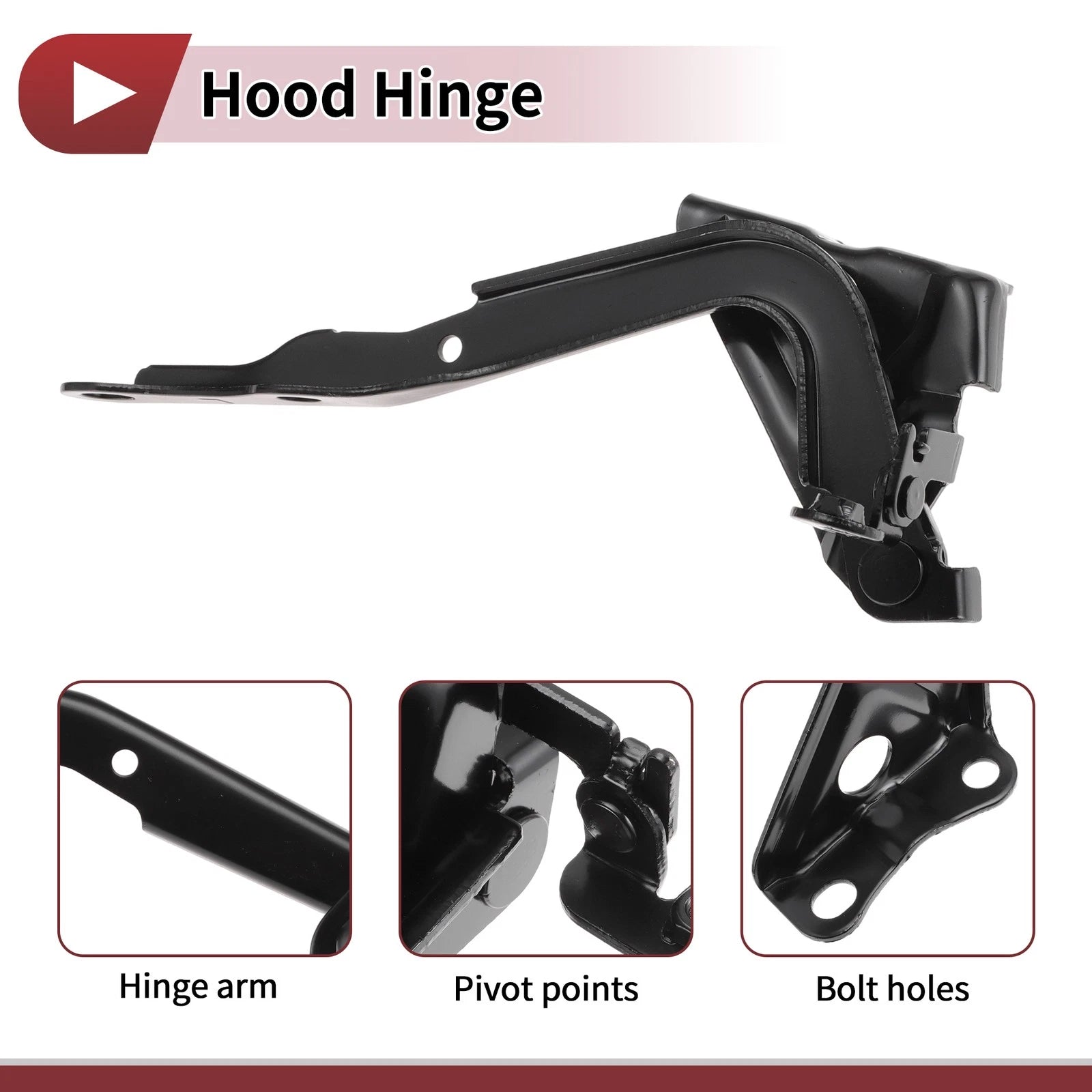 Hood Hinge for Toyota RAV4 (2009–2013) Left Side, 1 pcs