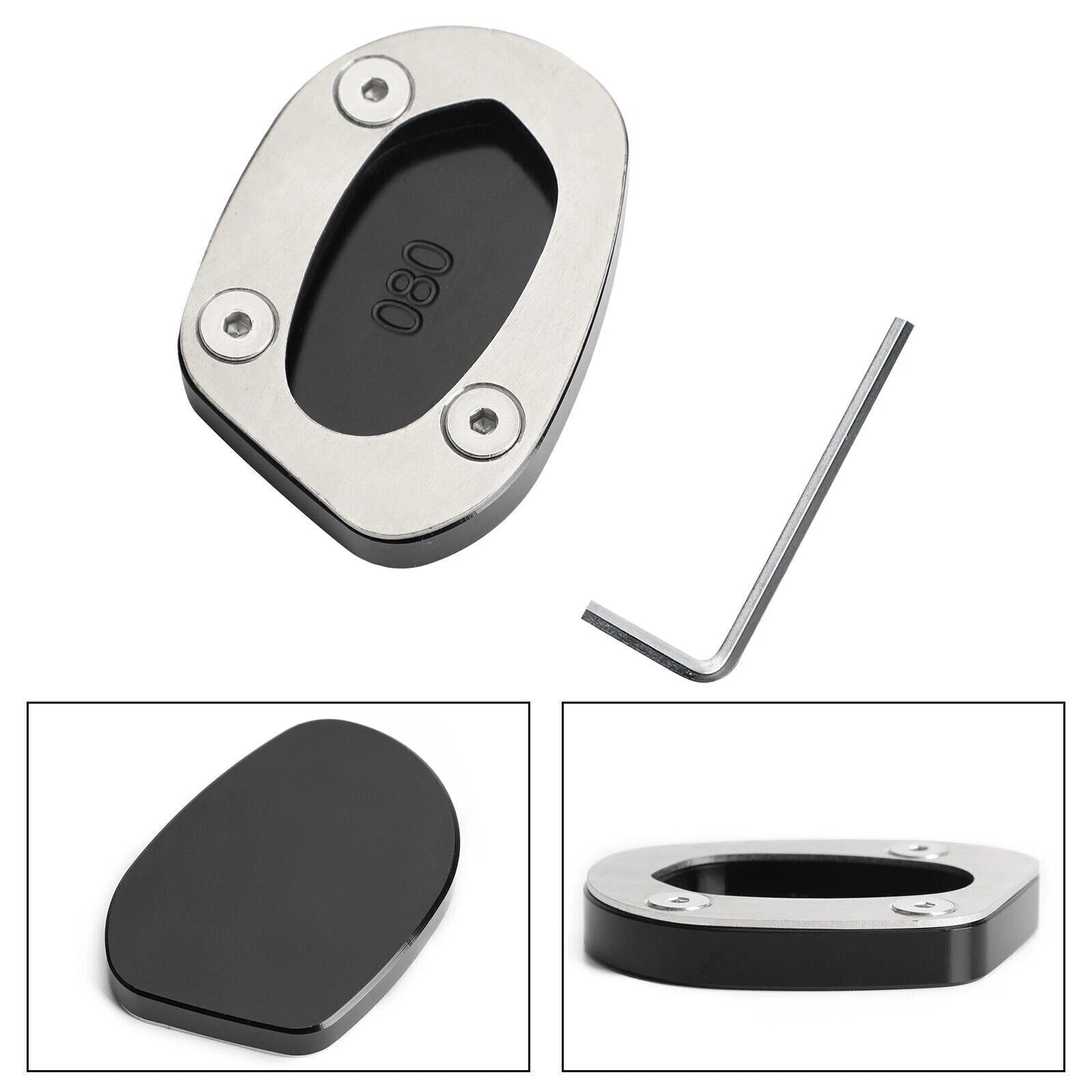 Kickstand Sidestand Enlarged Plate Pad for Speed Twin 1200 Thruxton 1200 (2019–2023)