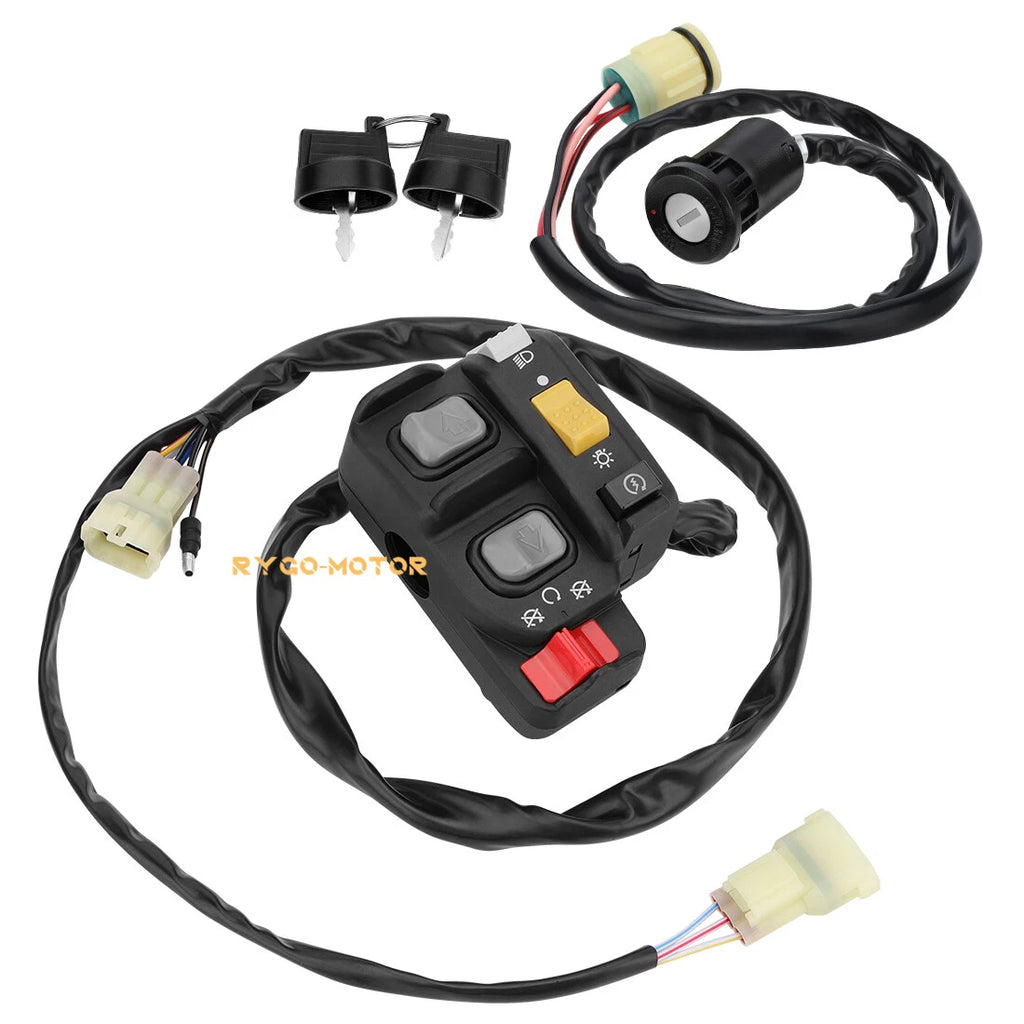 Handlebar & Key Switch for Honda Foreman 450 ES TRX450FE TRX450ES (1998–2004)