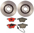 Brembo Front Brake Kit with Ceramic Pads & Coated Disc Rotors for Audi A4