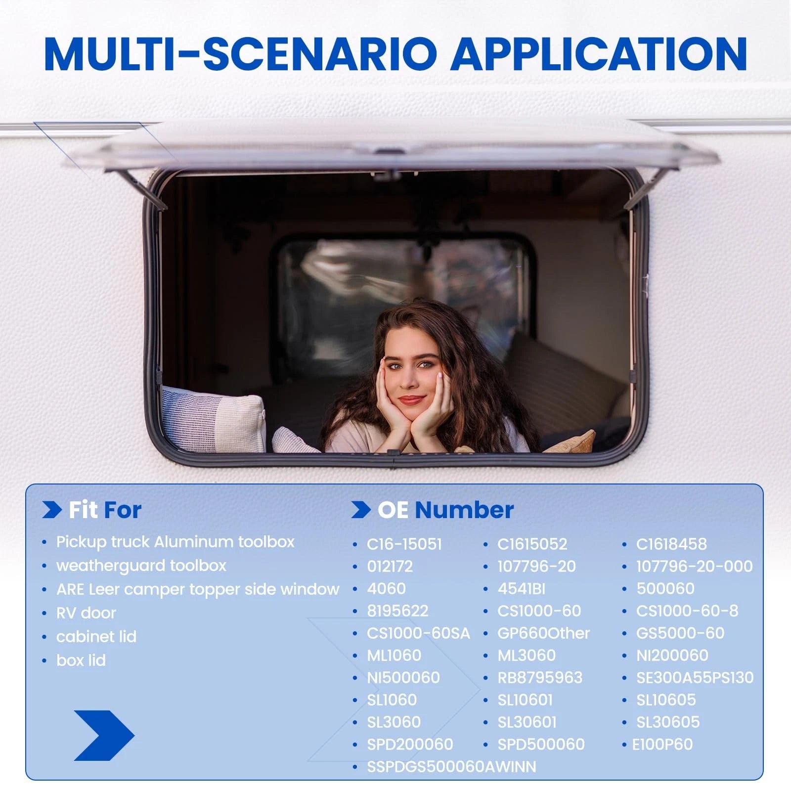 10 Inch 60Lb Gas Strut Shock Spring Lift Support for Tool Box (2010-2020)