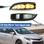 Sequential Side Mirror Signal Light Smoked for Toyota Camry Corolla Avalon (2012–2023)