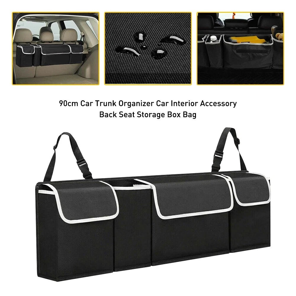 Trunk Cargo Organizer for Car Truck SUV (Folding, Collapsible, Velcro)