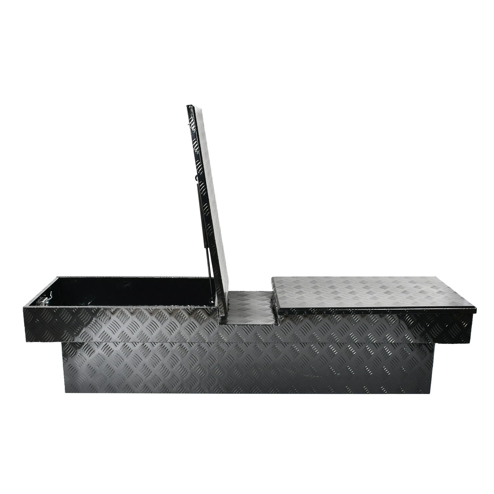 69" Aluminum Double Lid Gull Wing Tool Box for Truck Pickup