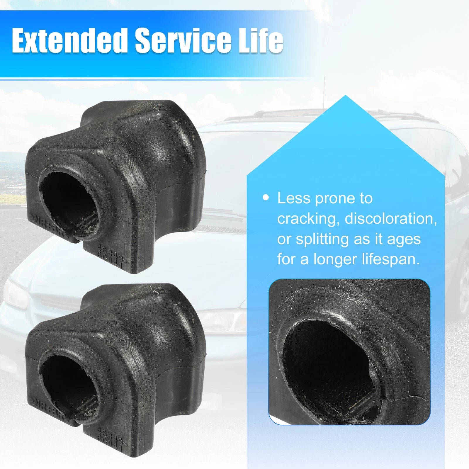2pcs Suspension Stabilizer Bar Bushings No. 4884960160 for Toyota 4Runner (1996–2002)