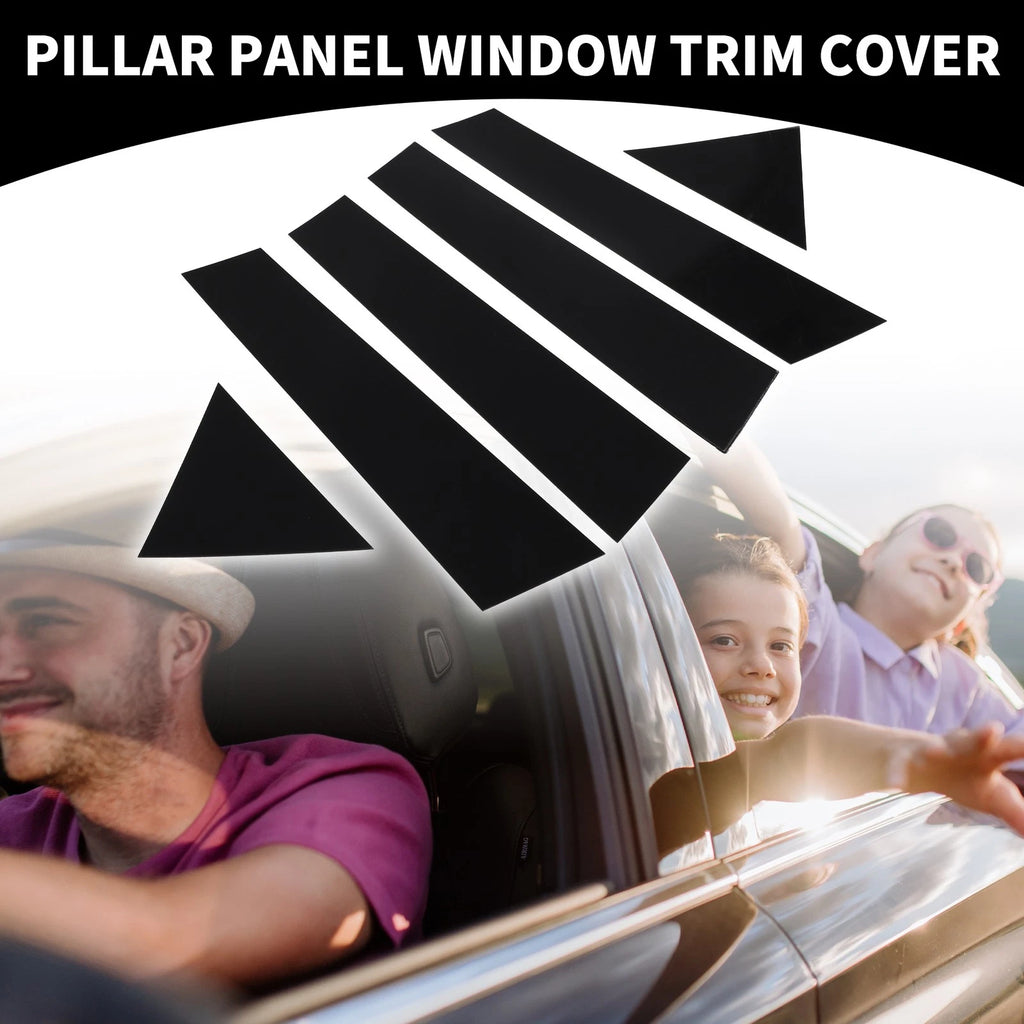 Set of 6 Car Pillar Window Trim Covers for Chrysler 300 300C (2005–2010)