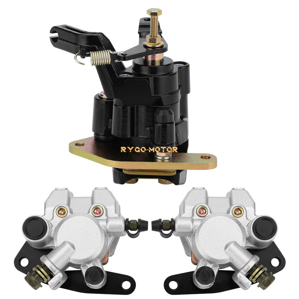 Front & Rear Brake Calipers w/Pads for Yamaha YFZ350 Banshee (1990–2001)