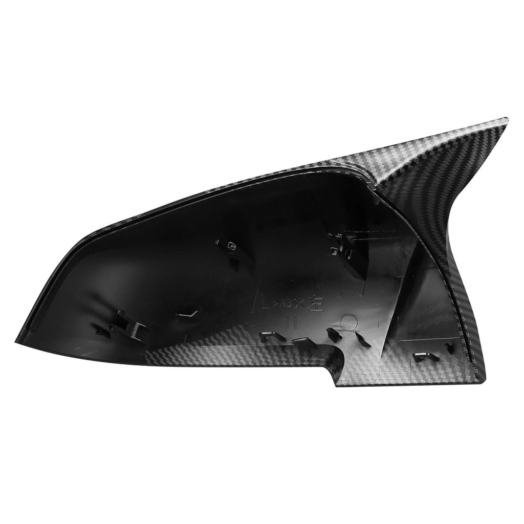 Pair of Carbon Fiber Pattern Rear View Mirror Covers for BMW F20 F22 F23 F30 (2012–2019) 745065025345
