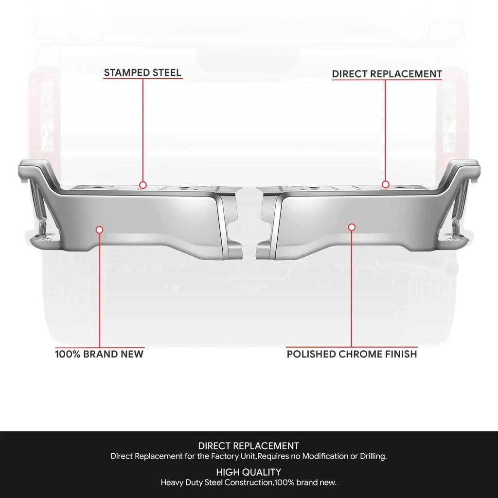 Chrome Rear Bumper End Cap for Ford F-250 F-350 SD (2023–2025)