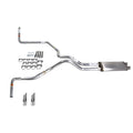 Dual Exhaust Pipe for Silverado 1996–1999, 2.5" Stainless Muffler, Side Exit
