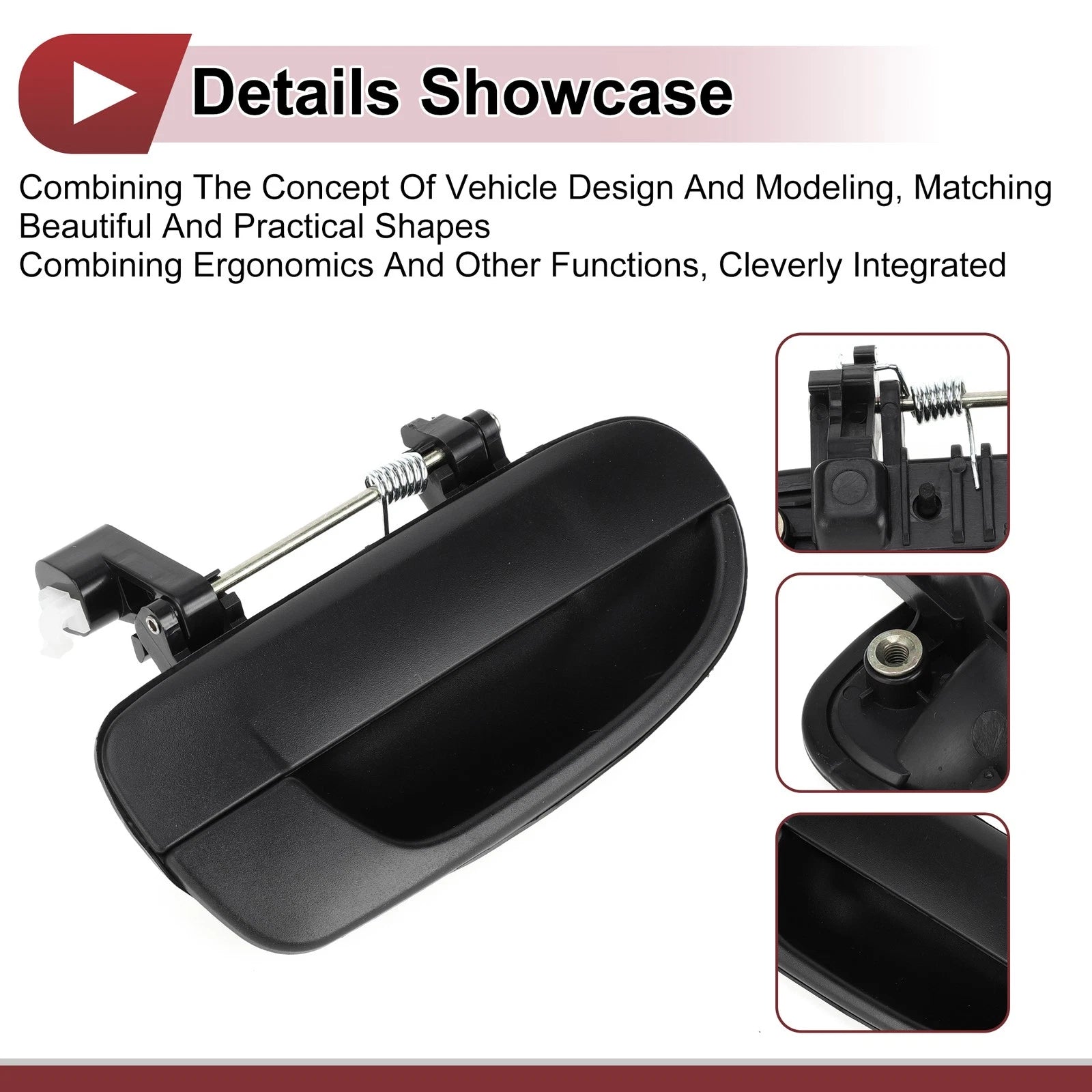 Car Exterior Door Handle for Hyundai Accent (2010–2017) No. 8265025000 Black ABS
