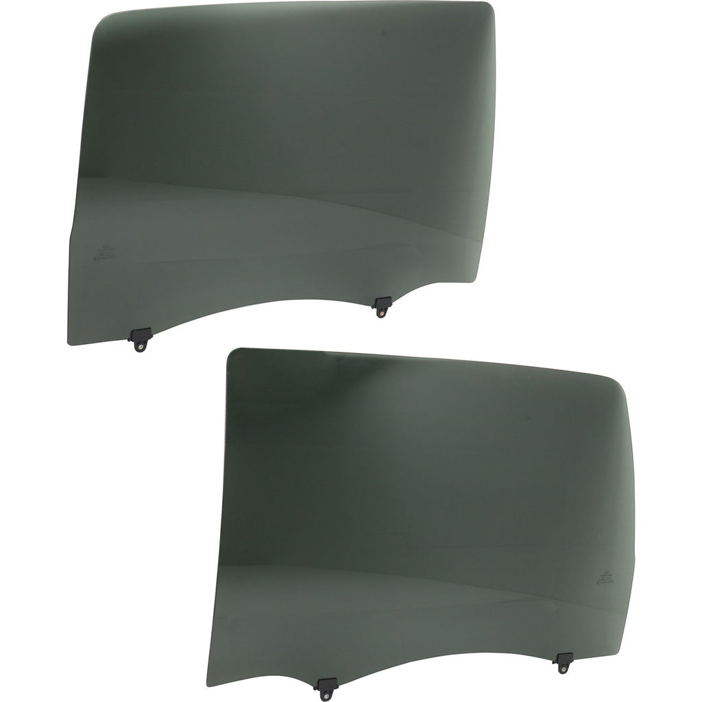 Set of 2 Door Glass for Toyota Tundra (2007–2018) Gray Tint