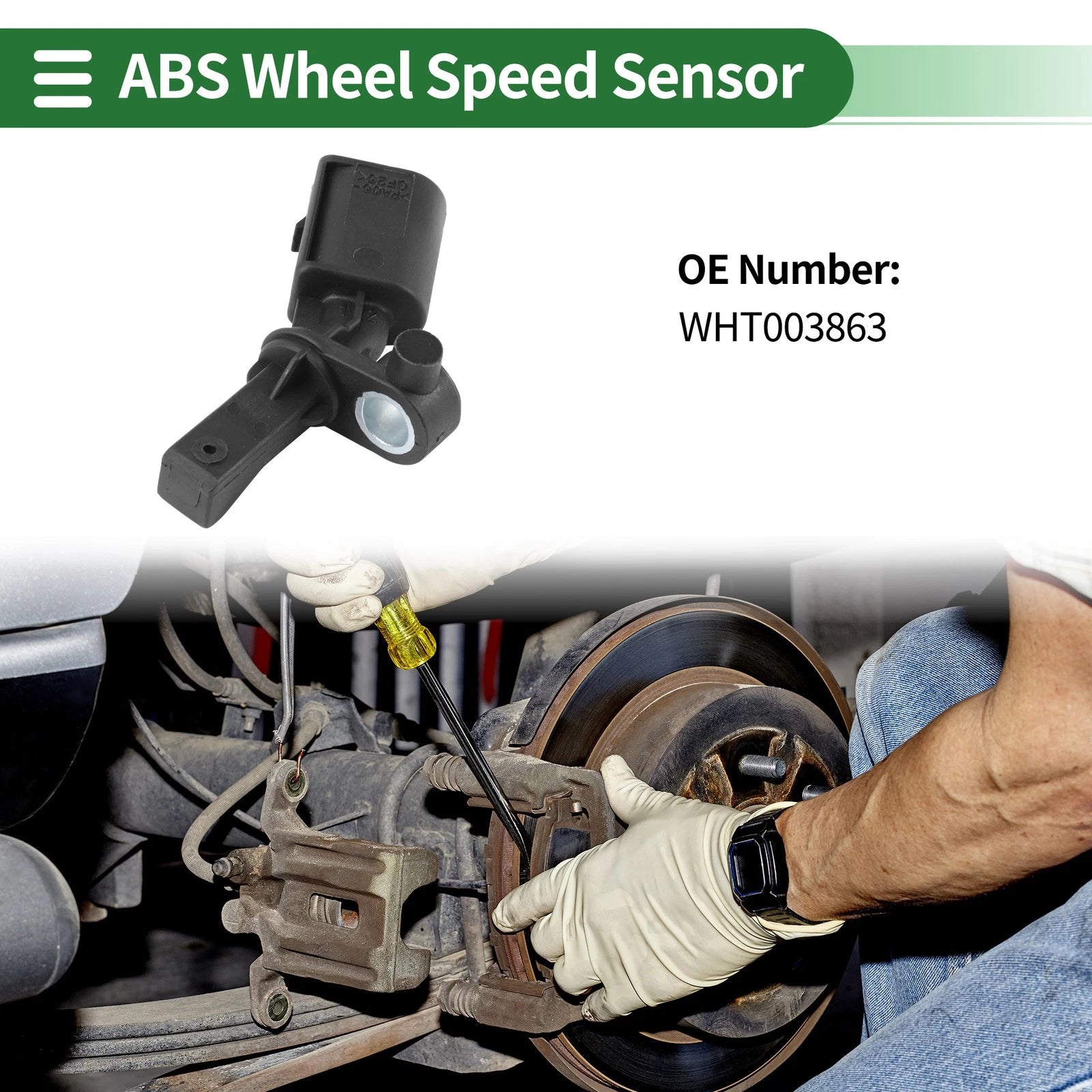 ABS Wheel Speed Sensor WHT003863/6Q0927807B for Audi A1 (2010–2018)