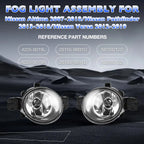 Pair LED Fog Lights for Nissan Altima Versa Sentra (2004–2019)