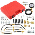 Fuel Injection Pressure Tester Gauge Tool Kit 0-140 psi for Gasoline Vehicles