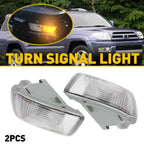 2X Clear Lens Front Bumper Turn Signal Lights for Toyota 4Runner (2003–2005)