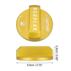 Fuel Tank Cap Cover for Toyota  Gold Tone