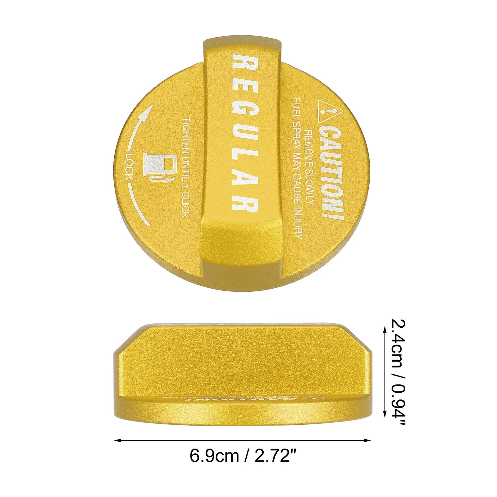 Fuel Tank Cap Cover for Toyota  Gold Tone
