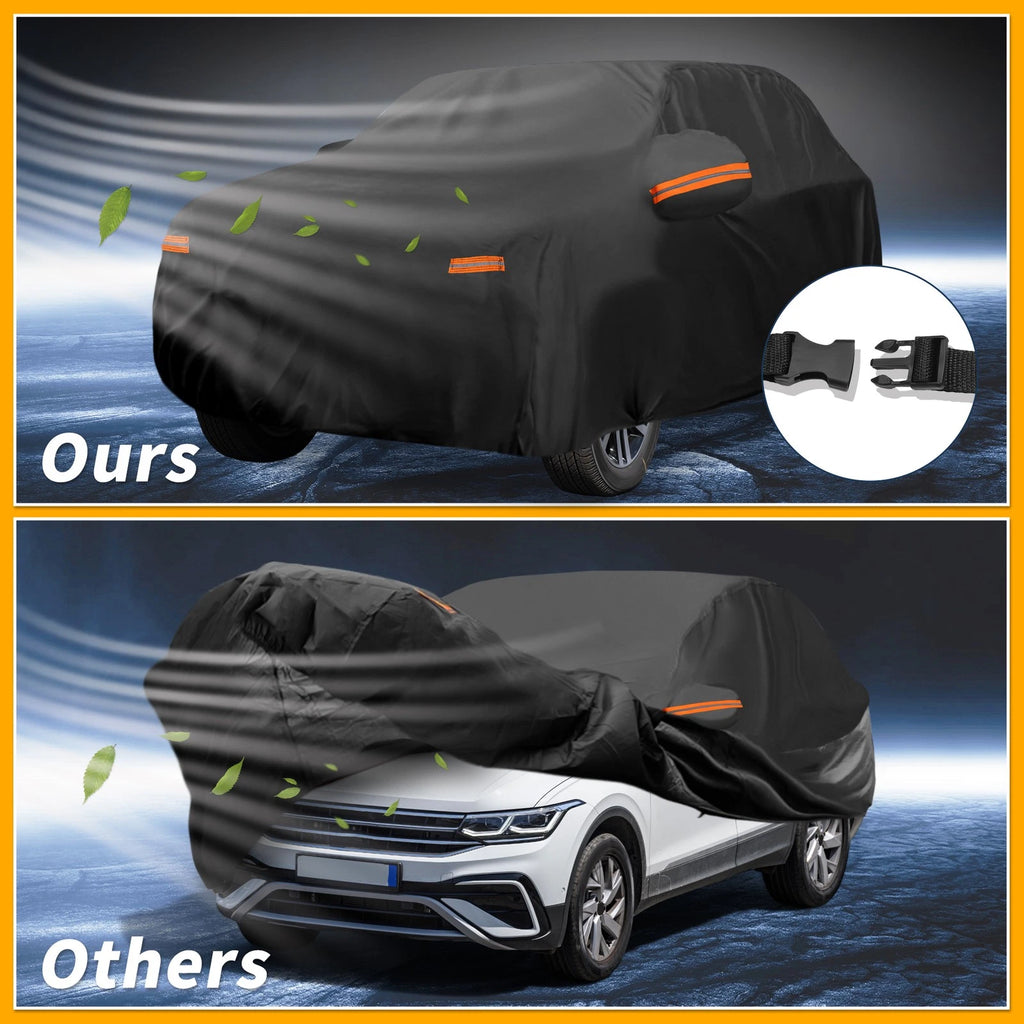 Waterproof Car Cover for Volkswagen Tiguan (2017–2023) 190T-PU with Zipper
