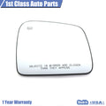 Rear View Mirror Glass with Backplate for Dodge Durango (2011–2021)