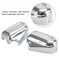 Set of 2 Bar Shield Rear Axle Covers for Softail FLS FLSTN (2008–2017) Chrome