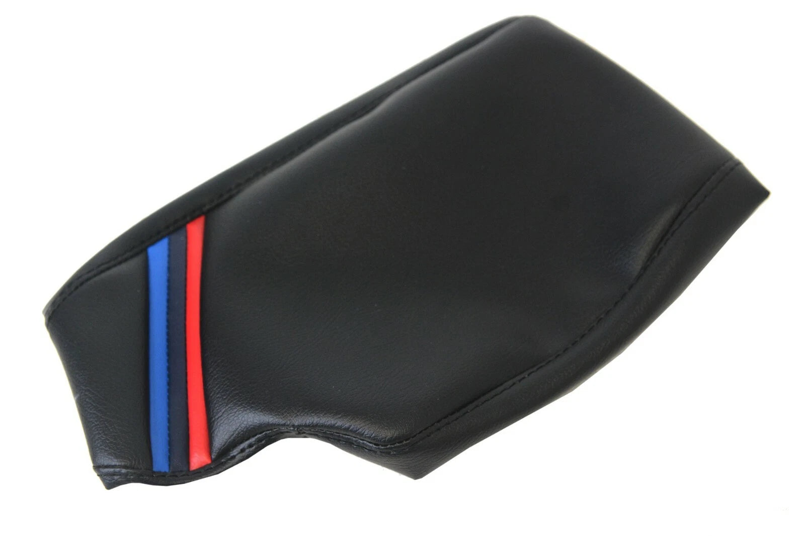 Leather Console Lid Armrest Cover for BMW F30 (2014–2018) M Style Stripes