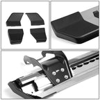 Set of 2 Stainless Steel Running Boards for Ford F150/Super Duty (2015–2020)