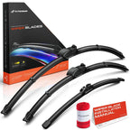 Set of 3 Windshield Wiper Blades for BMW X3 X4 (2018–2024)