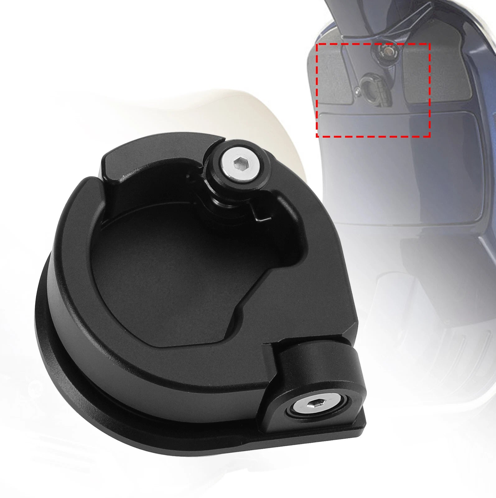 CNC Helmet Hook Cargo Hanger for Piaggio Vespa GTS 300, GTV (2008–2023)