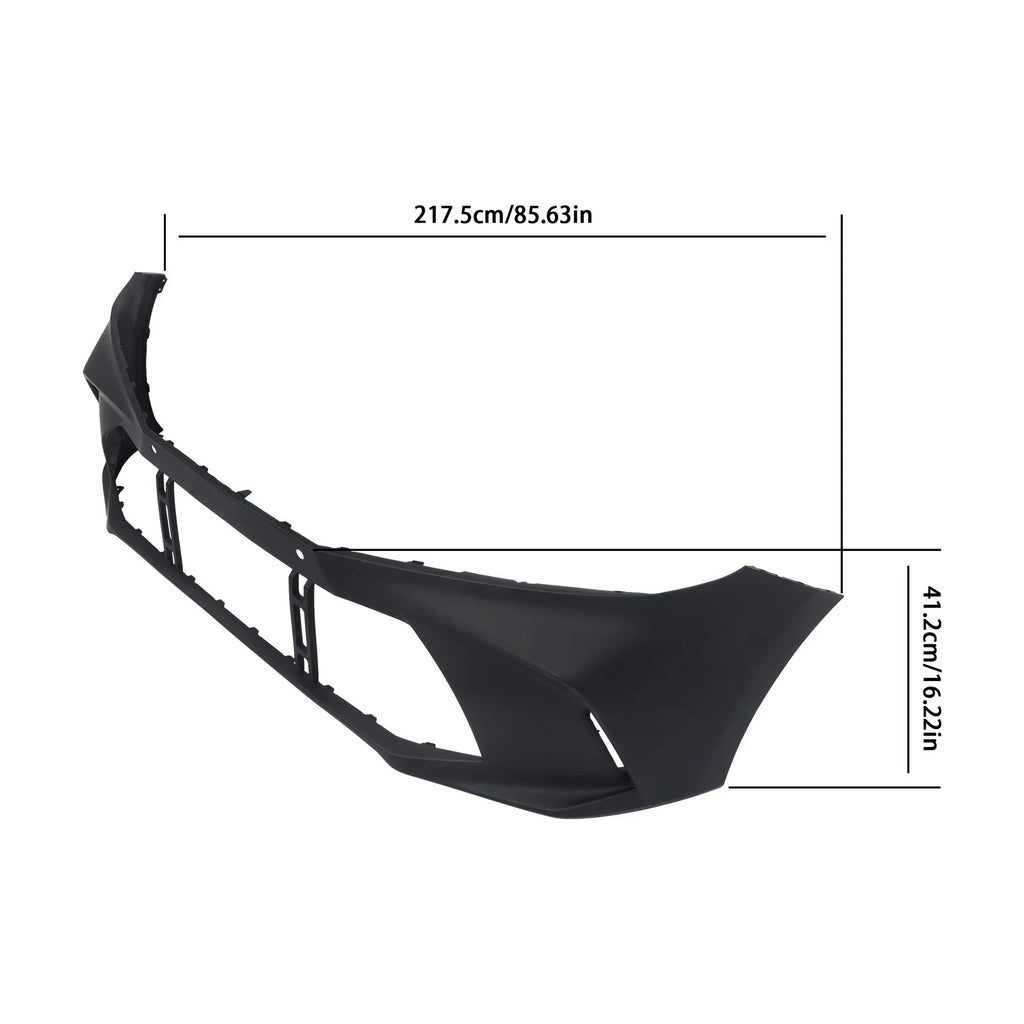 Front Bumper Cover for Toyota Camry XLE (2025) - Black with Radar Hole