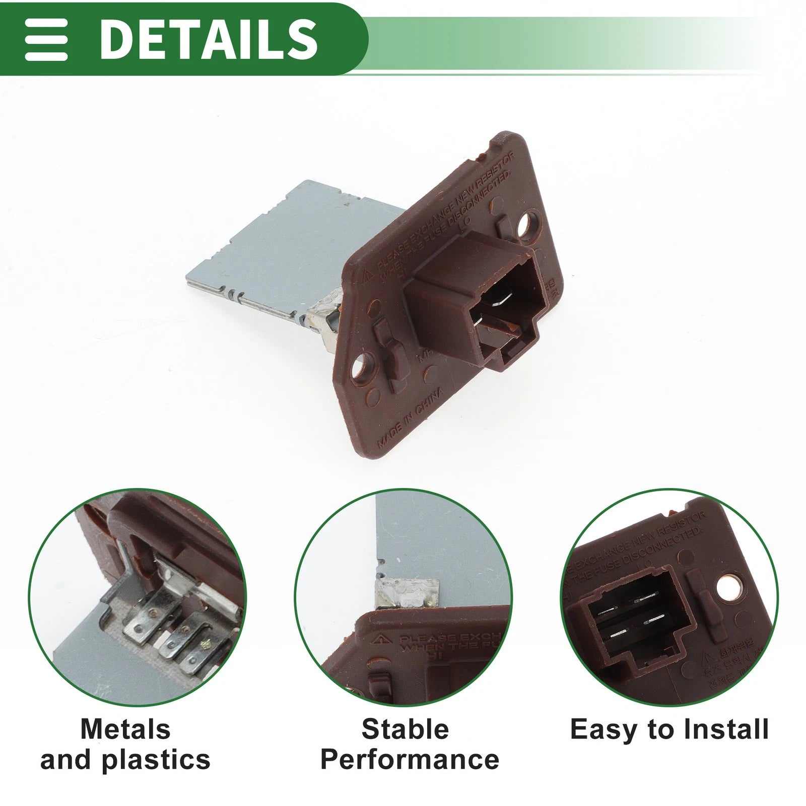 HVAC Blower Motor Resistor for Hyundai Sonata (2005) NO.970350U000