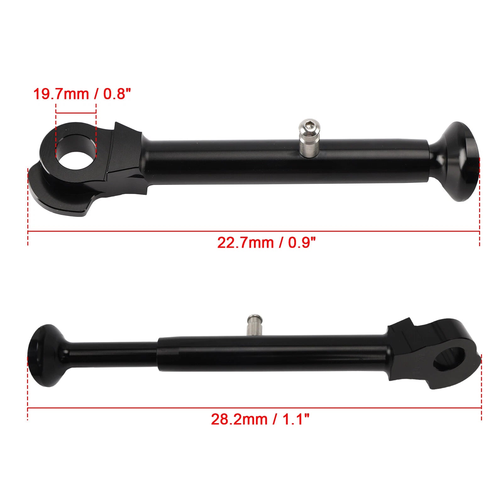 Adjustable CNC Aluminum Kickstand for Yamaha YZF R6 (2006–2012) Black T9