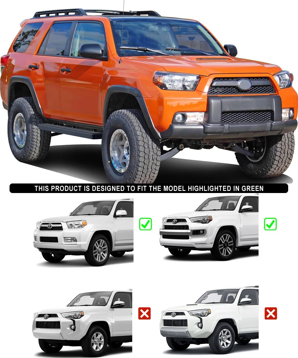 5-Inch Matte Black Running Boards for Toyota 4Runner (2010-2024)
