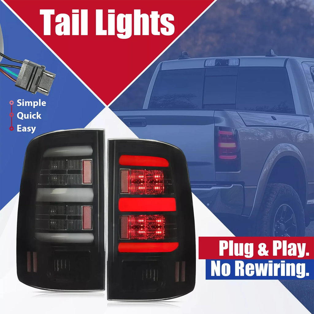 LED Bar Brake Lamps for Dodge Ram 1500 2500 3500 (2009-2018)