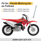 Rear Axle Bolt & Nut for Honda CRF50F CRF70F (2004–2012), XR50R (2000–2003), XR70R (1997–2003)