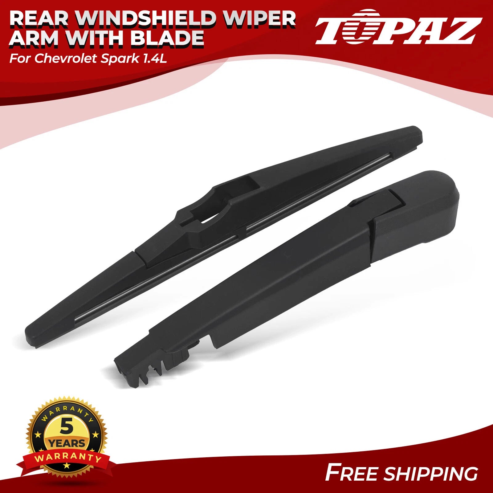 Rear Windshield Wiper Arm with Blade for Chevrolet Spark (2013–2019)
