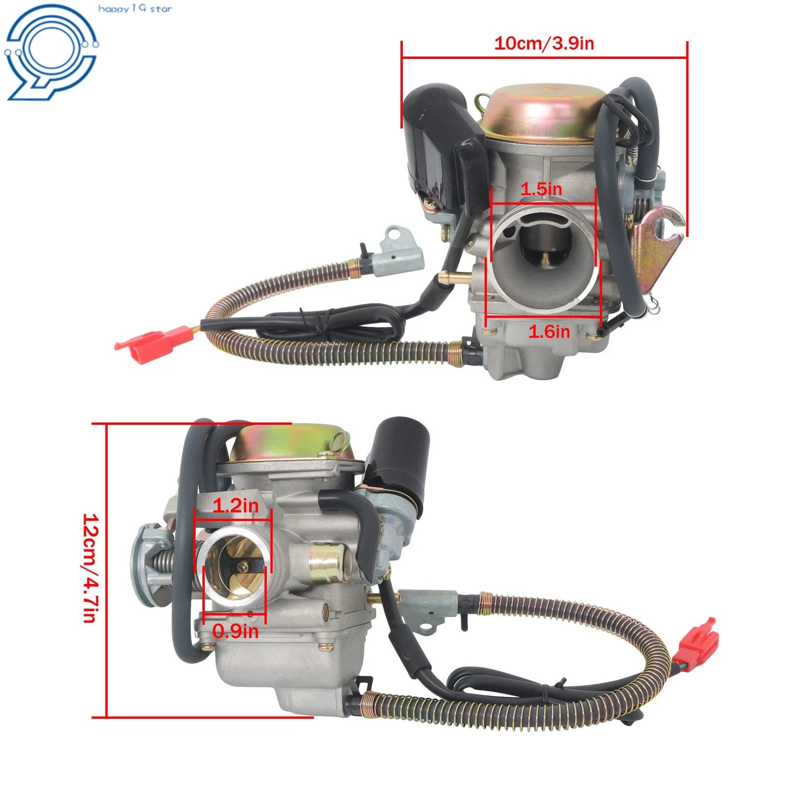 PD24J Carburetor for GY6 125cc 150cc 152QMI 157QMJ (24mm)